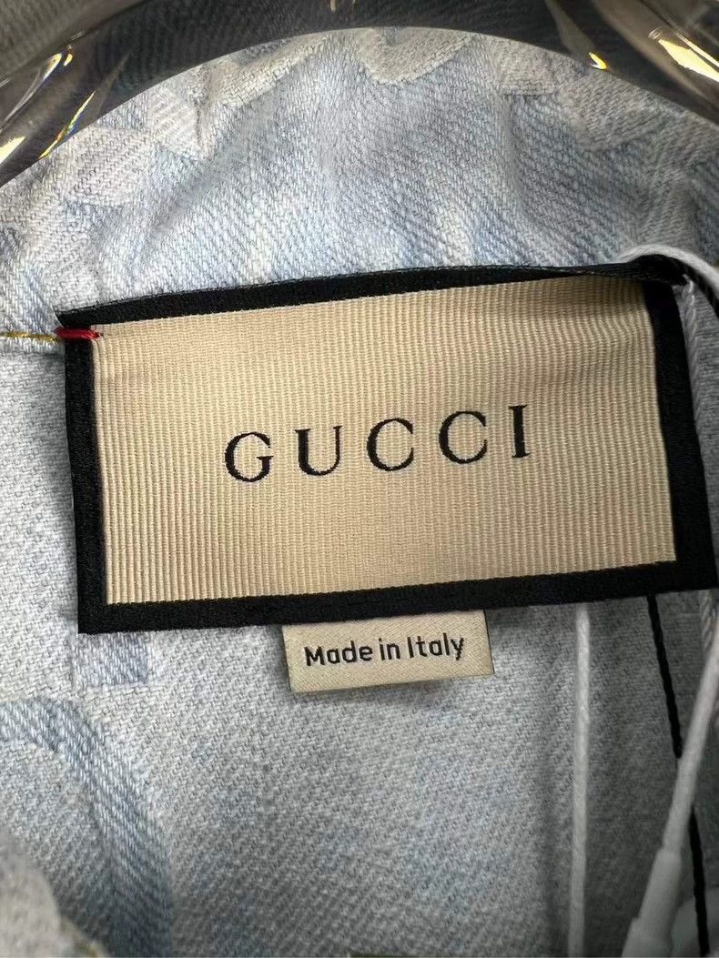 Gucci Gucci Denim Jacket with Palm Tree Design - dmc Size US M / EU 48-50 / 2 - 5 Thumbnail