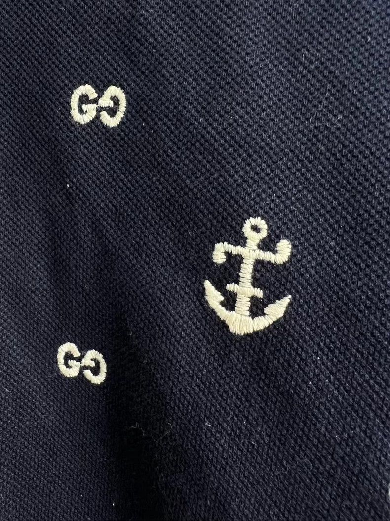 Gucci GUCCI Embroidered Logo Short Sleeve Polo - dmc Size US S / EU 44-46 / 1 - 3 Thumbnail