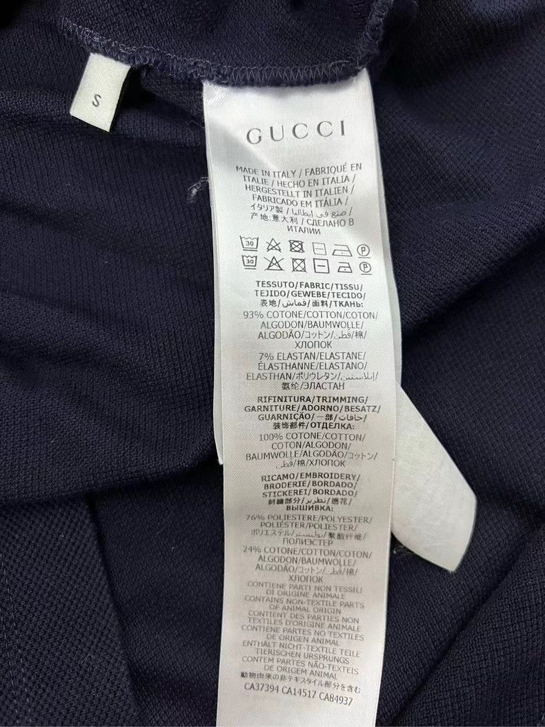 Gucci GUCCI Embroidered Logo Short Sleeve Polo - dmc Size US S / EU 44-46 / 1 - 5 Thumbnail