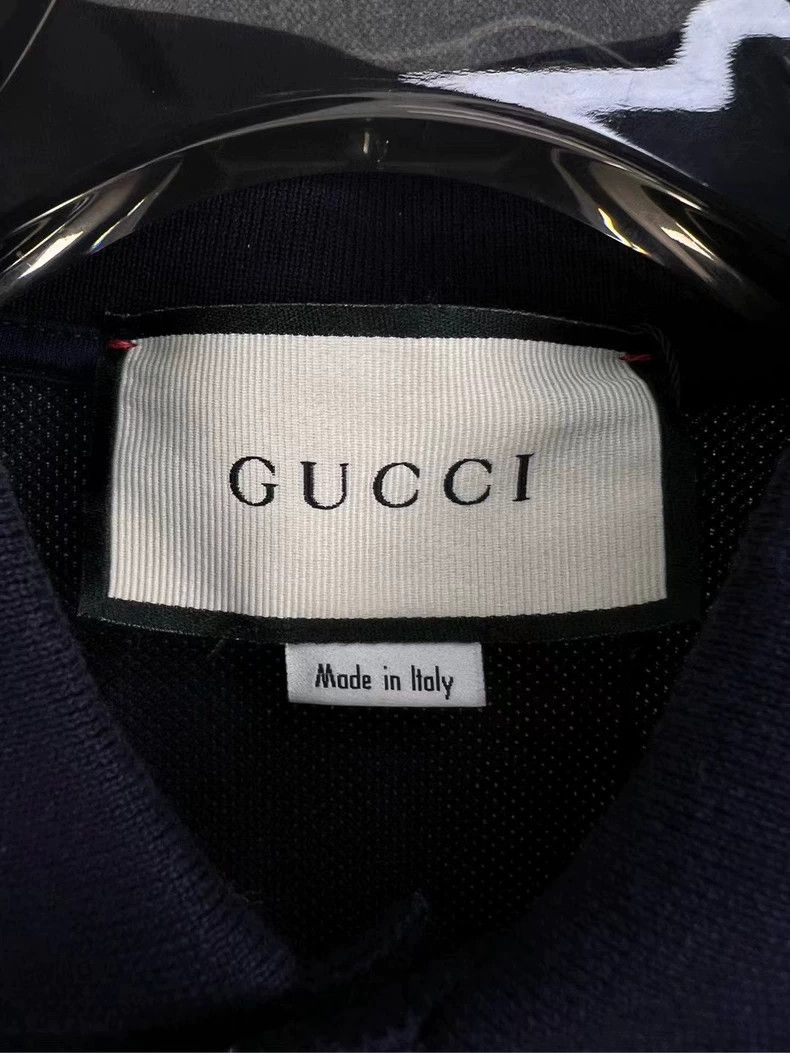 Gucci GUCCI Embroidered Logo Short Sleeve Polo - dmc Size US S / EU 44-46 / 1 - 4 Thumbnail