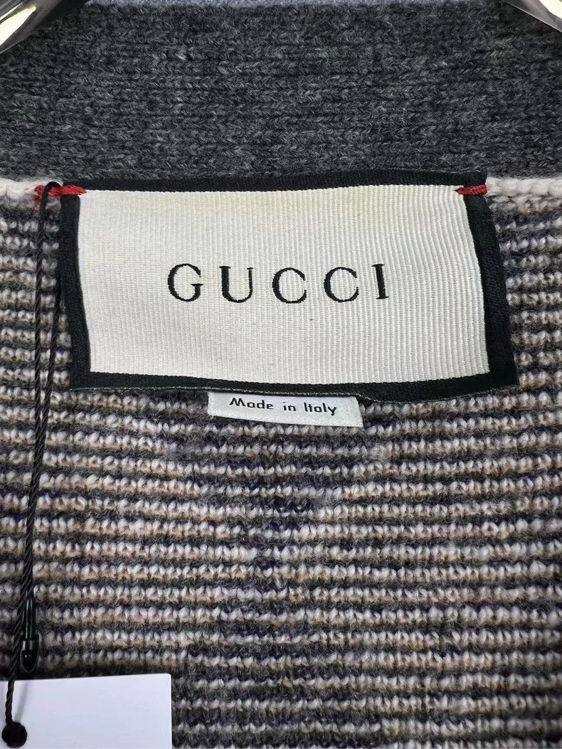 Gucci GUCCI Diamond Pattern Wool Cardigan Sweater - dmc Size US M / EU 48-50 / 2 - 3 Thumbnail