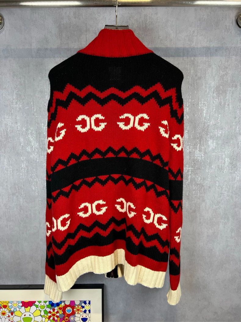 Gucci Gucci Zip Sweater Knitwear with Logo - dmc Size US S / EU 44-46 / 1 - 2 Thumbnail