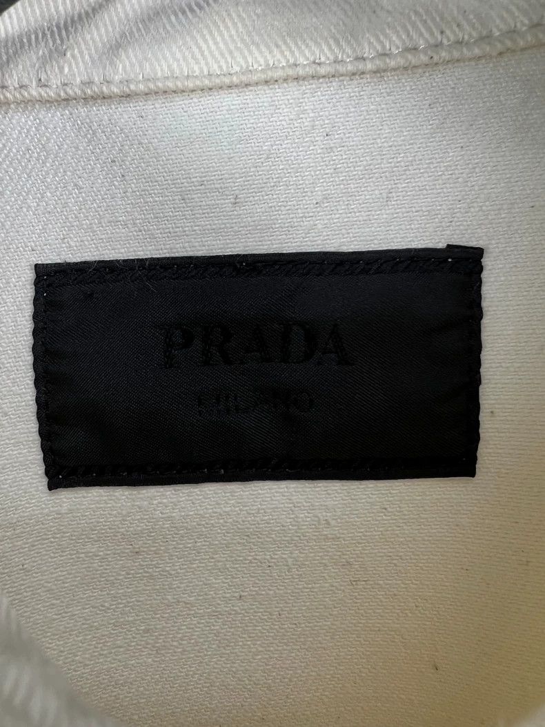 Prada Prada Triangle Logo Denim Jacket Shirt - dmc Size US M / EU 48-50 / 2 - 6 Thumbnail