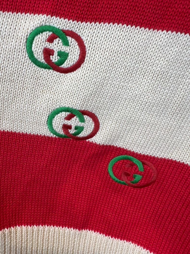 Gucci Gucci Red Green Striped Logo Sweater - dmc Size US L / EU 52-54 / 3 - 4 Thumbnail