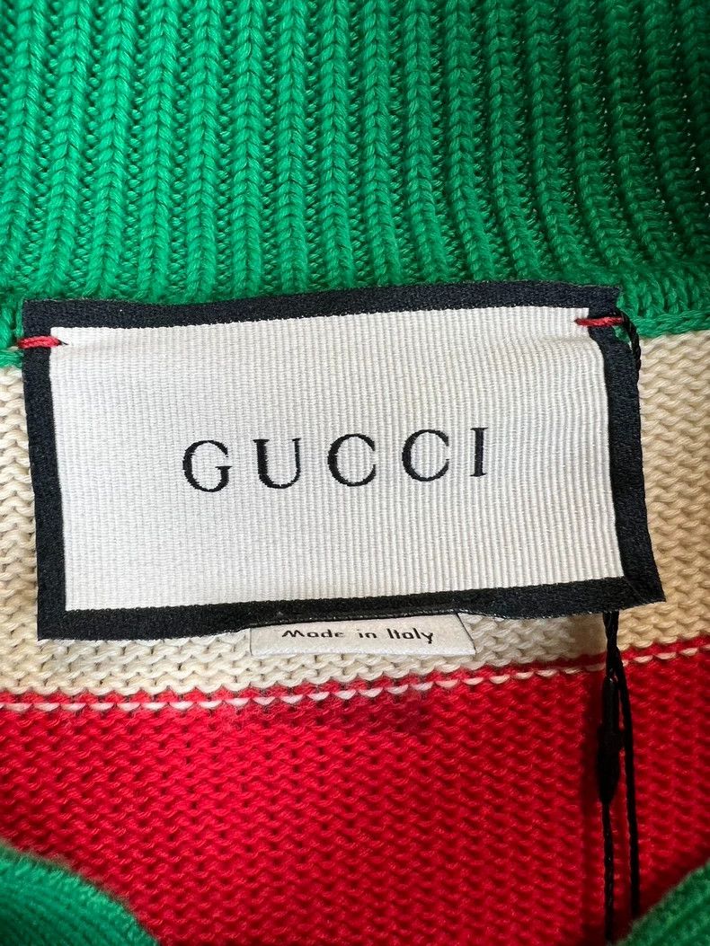 Gucci Gucci Red Green Striped Logo Sweater - dmc Size US L / EU 52-54 / 3 - 5 Thumbnail