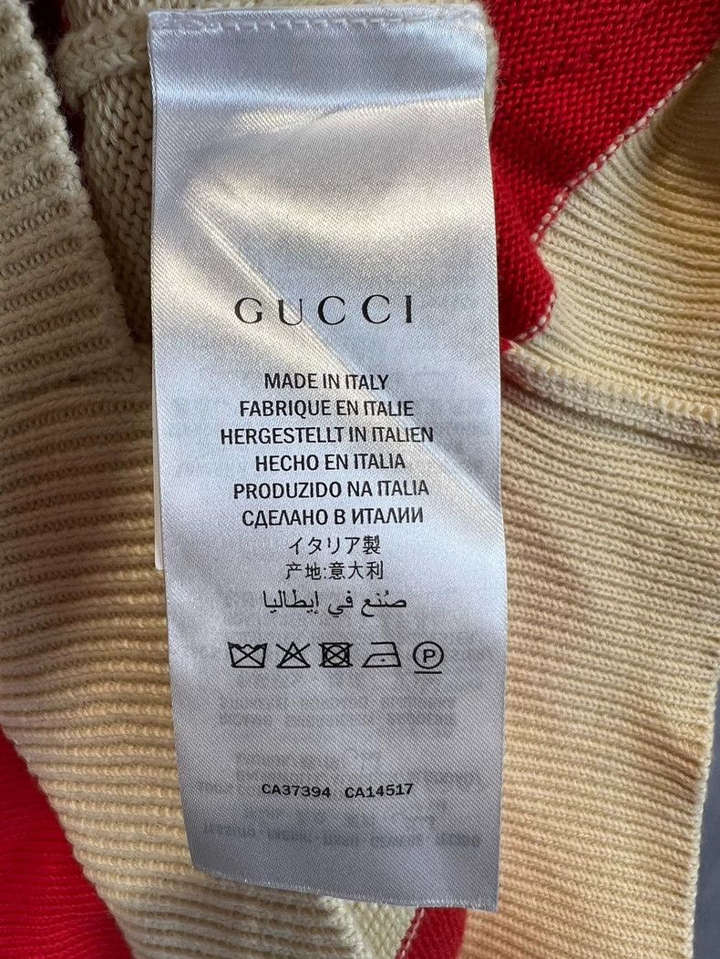 Gucci Gucci Red Green Striped Logo Sweater - dmc Size US L / EU 52-54 / 3 - 6 Thumbnail