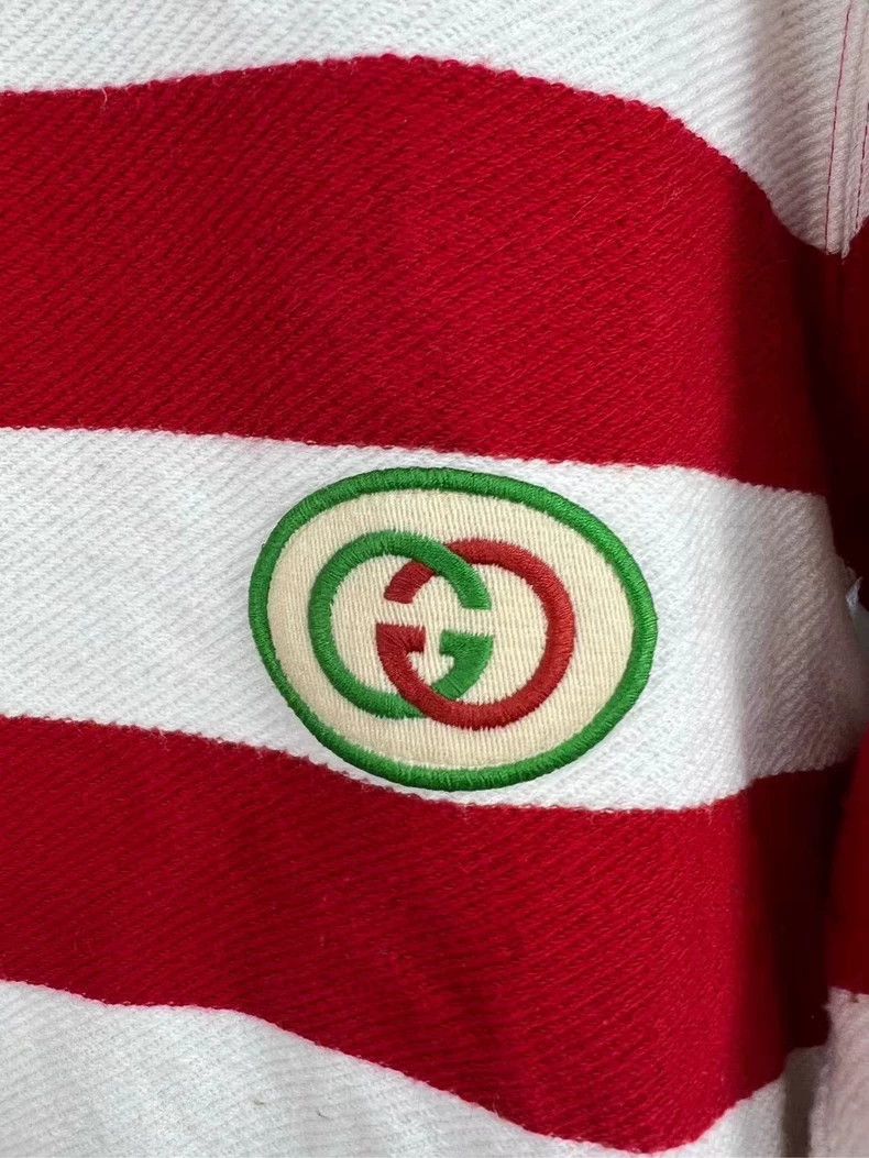 Gucci Gucci Red and White Striped Knit Sweater - dmc Size US XS / EU 42 / 0 - 3 Thumbnail