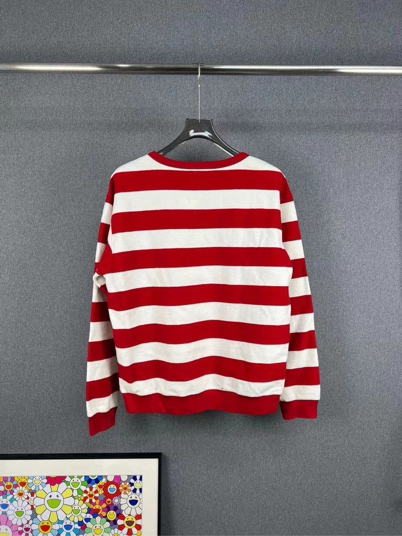 Gucci Gucci Red and White Striped Knit Sweater - dmc Size US XS / EU 42 / 0 - 2 Thumbnail
