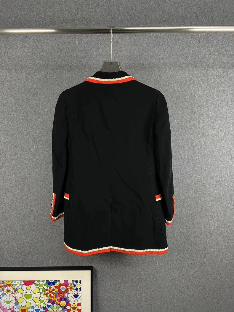 Gucci Gucci Embroidered Logo Blazer Jacket - dmc Size US M / EU 48-50 / 2 - 2 Thumbnail