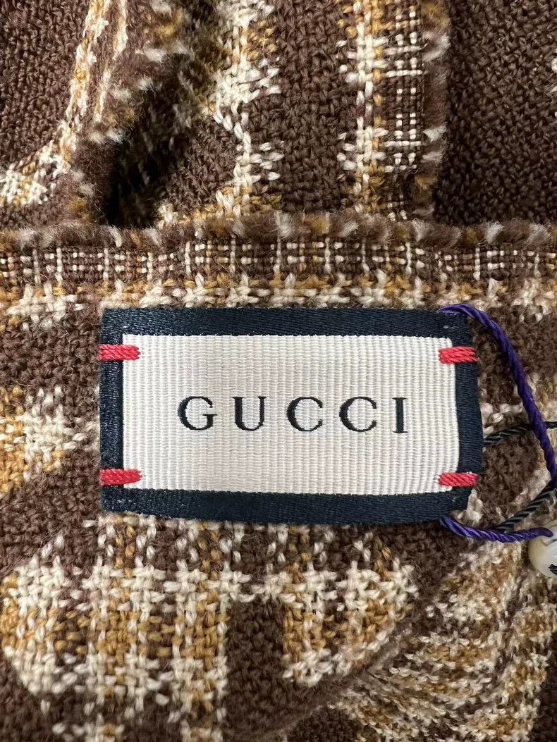 Gucci Gucci Logo Scarf in Brown Color - dmc Size ONE SIZE - 5 Thumbnail