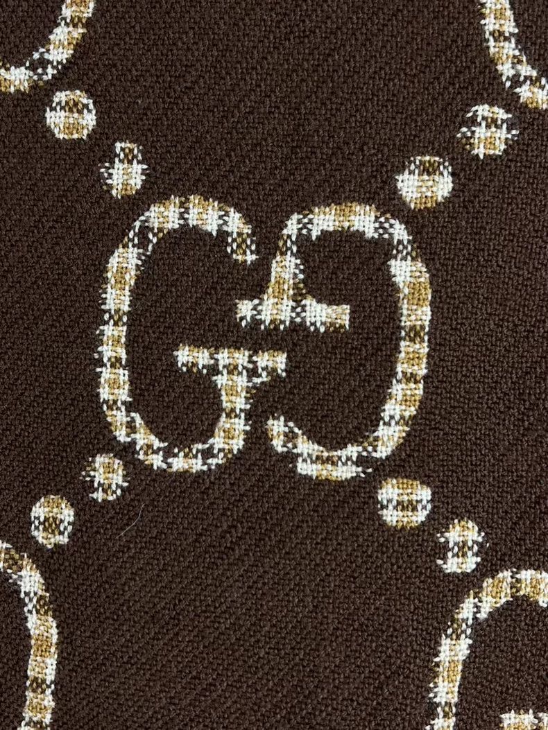 Gucci Gucci Logo Scarf in Brown Color - dmc Size ONE SIZE - 4 Thumbnail