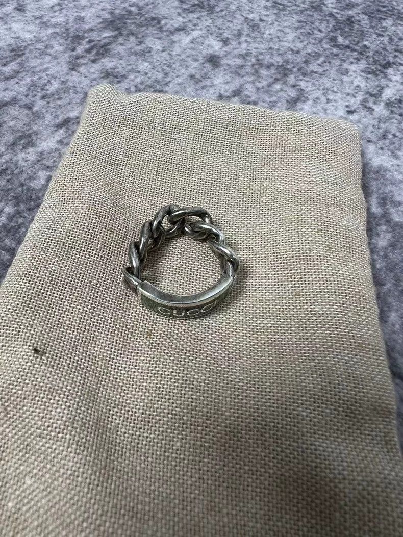 Gucci GUCCI Enamel Chain Lock Ring Size 15 - dmc Size ONE SIZE - 2 Thumbnail