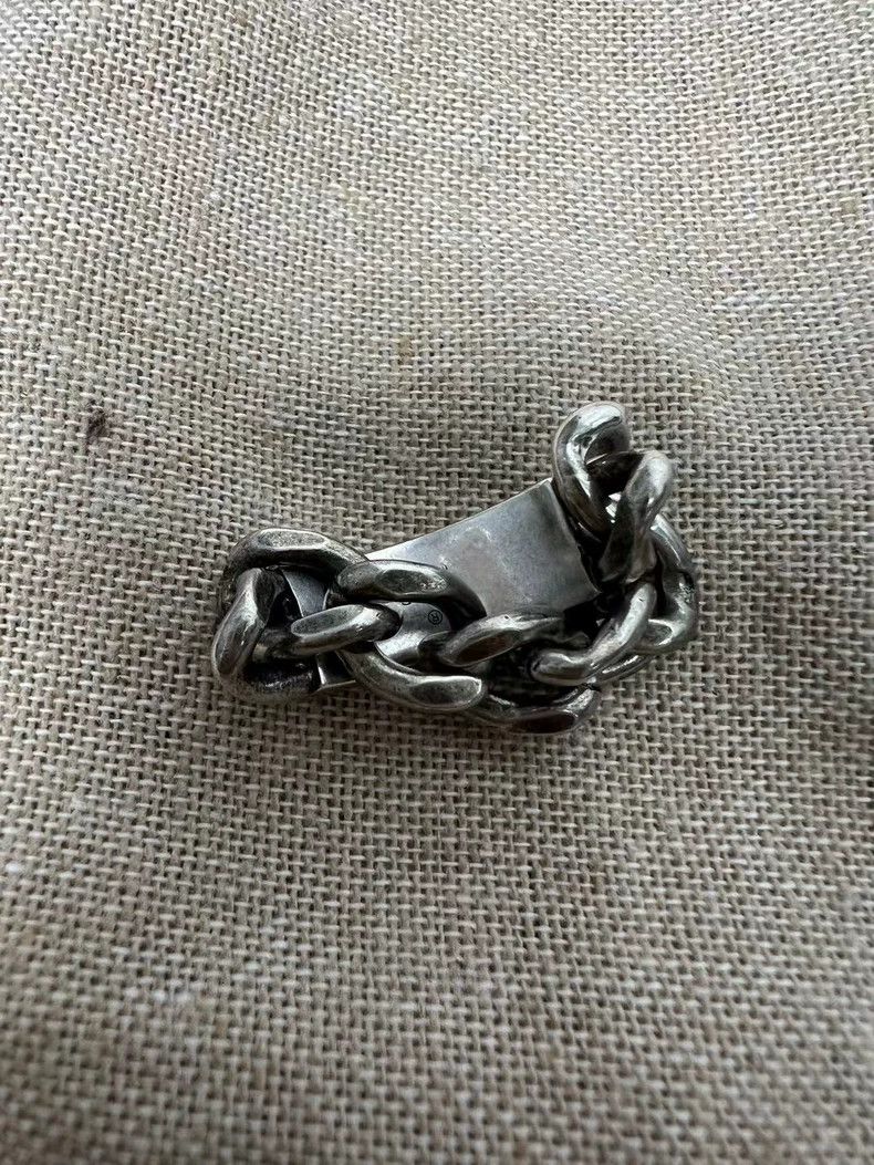 Gucci GUCCI Enamel Chain Lock Ring Size 15 - dmc Size ONE SIZE - 4 Thumbnail