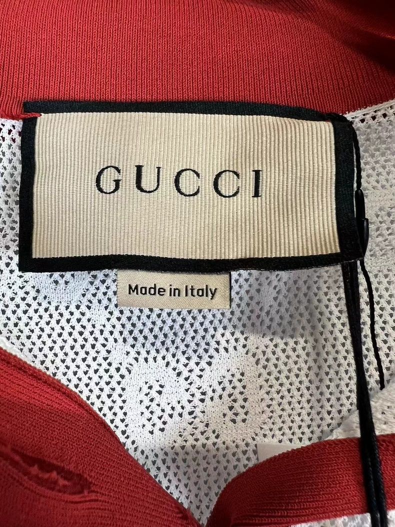 Gucci Gucci Short Sleeve Knit Sweater with Red Collar - dmc Size US XS / EU 42 / 0 - 3 Thumbnail