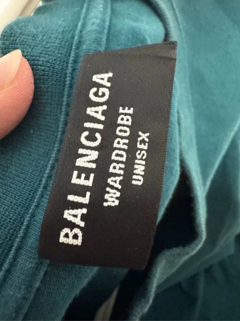 Balenciaga Balenciaga Blue Short Sleeve T-Shirt with Logo - dmc Size US XL / EU 56 / 4 - 3 Thumbnail