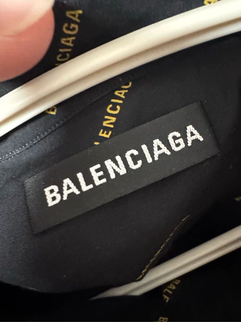 Balenciaga Balenciaga Black Logo Long Sleeve Shirt - dmc Size US M / EU 48-50 / 2 - 3 Thumbnail