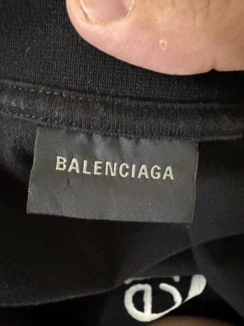 Balenciaga Balenciaga Black and White Short Sleeve Shirt - dmc Size US M / EU 48-50 / 2 - 3 Thumbnail