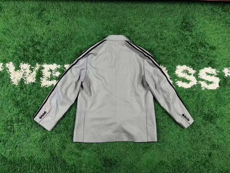 Gucci Gucci x Adidas Gray Suit Jacket - dmc Size US XL / EU 56 / 4 - 2 Thumbnail