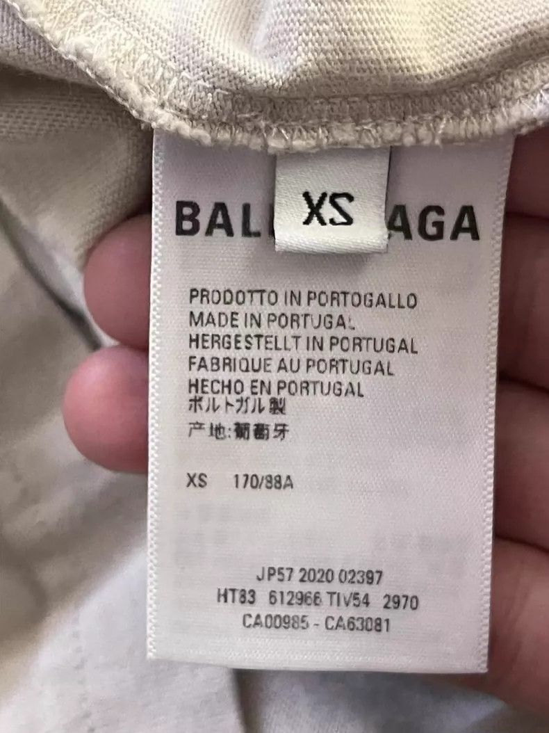 Balenciaga Balenciaga Short Sleeve Beige T-Shirt - dmc Size US XS / EU 42 / 0 - 3 Thumbnail