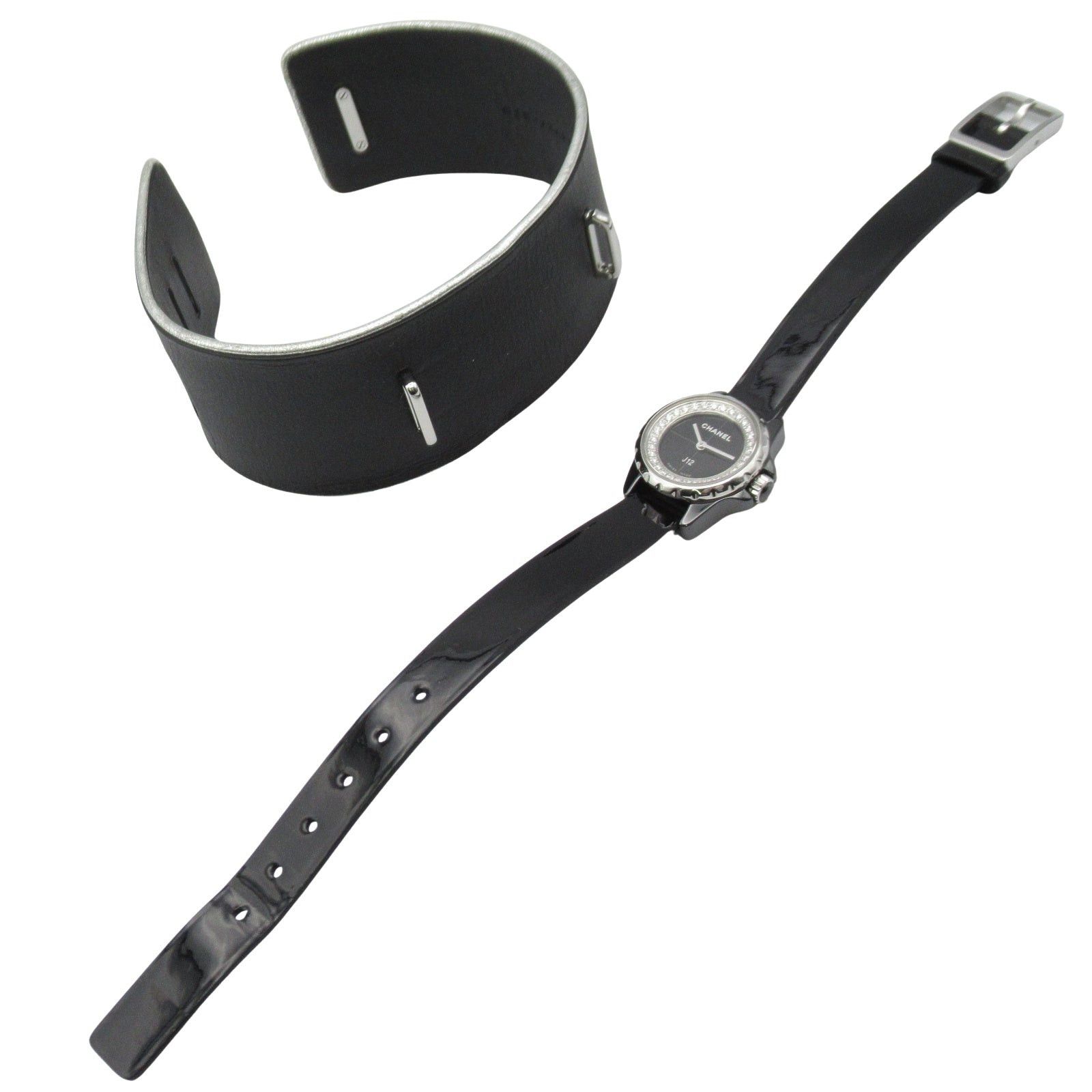 Chanel Chanel J12 Xs Women Watch Quartz Ceramic Leather Belt Black Size ONE SIZE - 4 Thumbnail