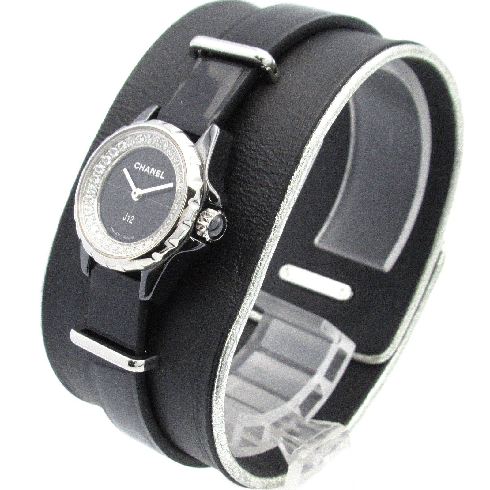Chanel Chanel J12 Xs Women Watch Quartz Ceramic Leather Belt Black Size ONE SIZE - 2 Thumbnail