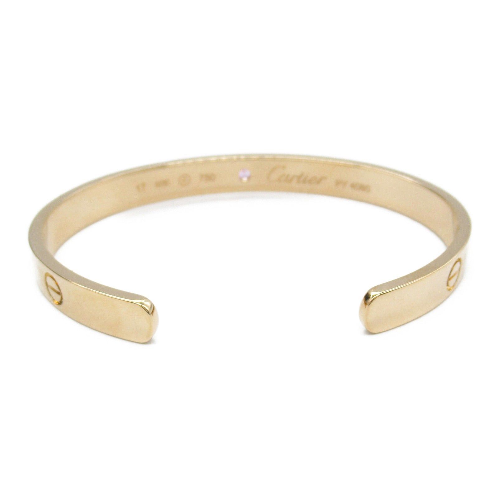 Cartier Cartier Open Love Bracelet Pink Sapphire K18Pg (Pink Gold) Size ONE SIZE - 2 Thumbnail