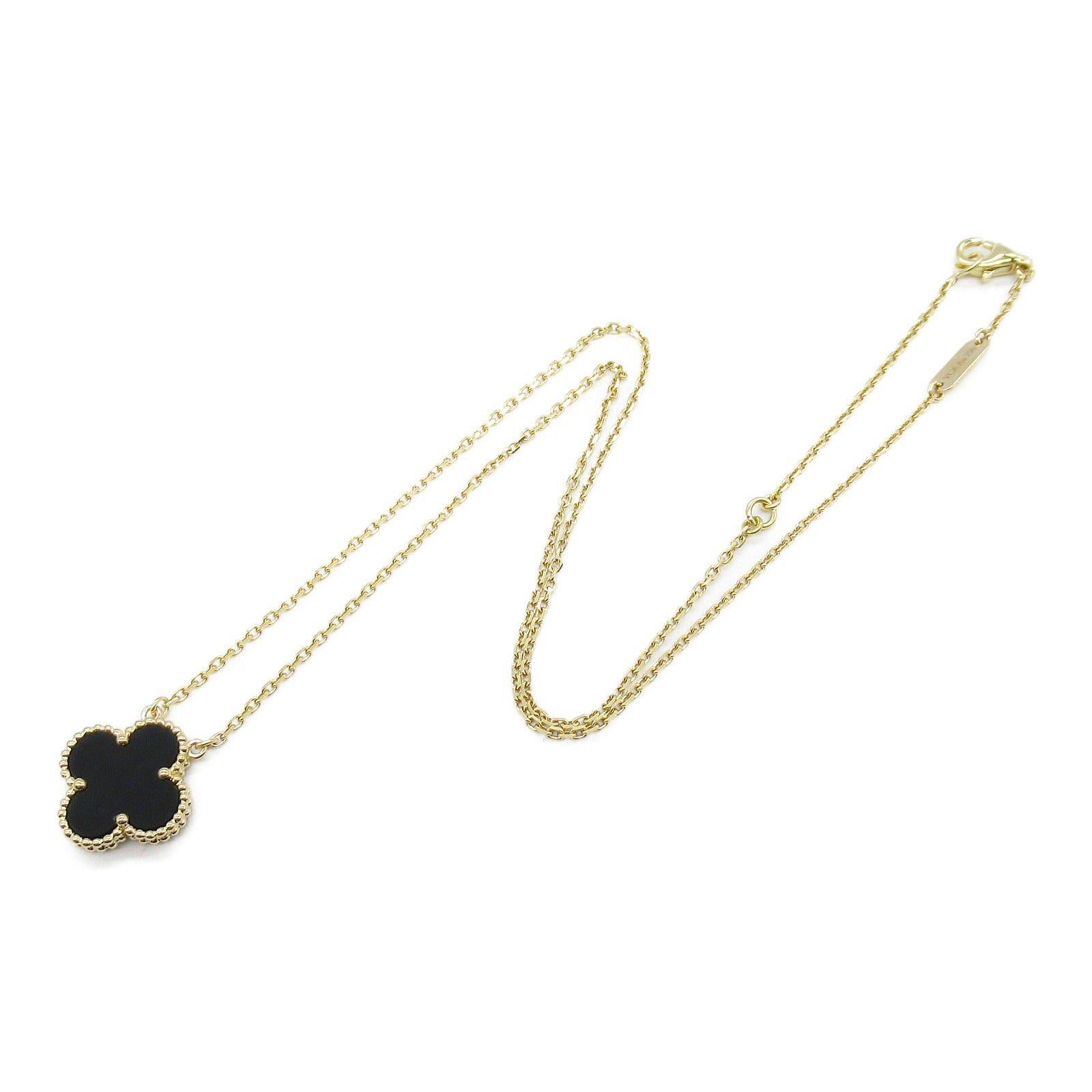 Van Cleef & Arpels Van Cleef Arpels Alhambra Necklace Onyx K18 (Yellow Gold) Black Size ONE SIZE - 3 Thumbnail