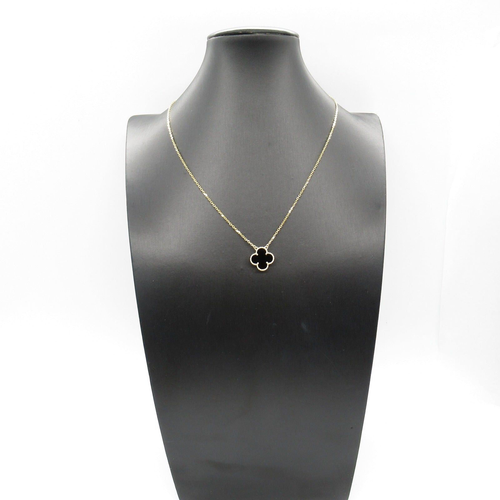 Van Cleef & Arpels Van Cleef Arpels Alhambra Necklace Onyx K18 (Yellow Gold) Black Size ONE SIZE - 6 Thumbnail
