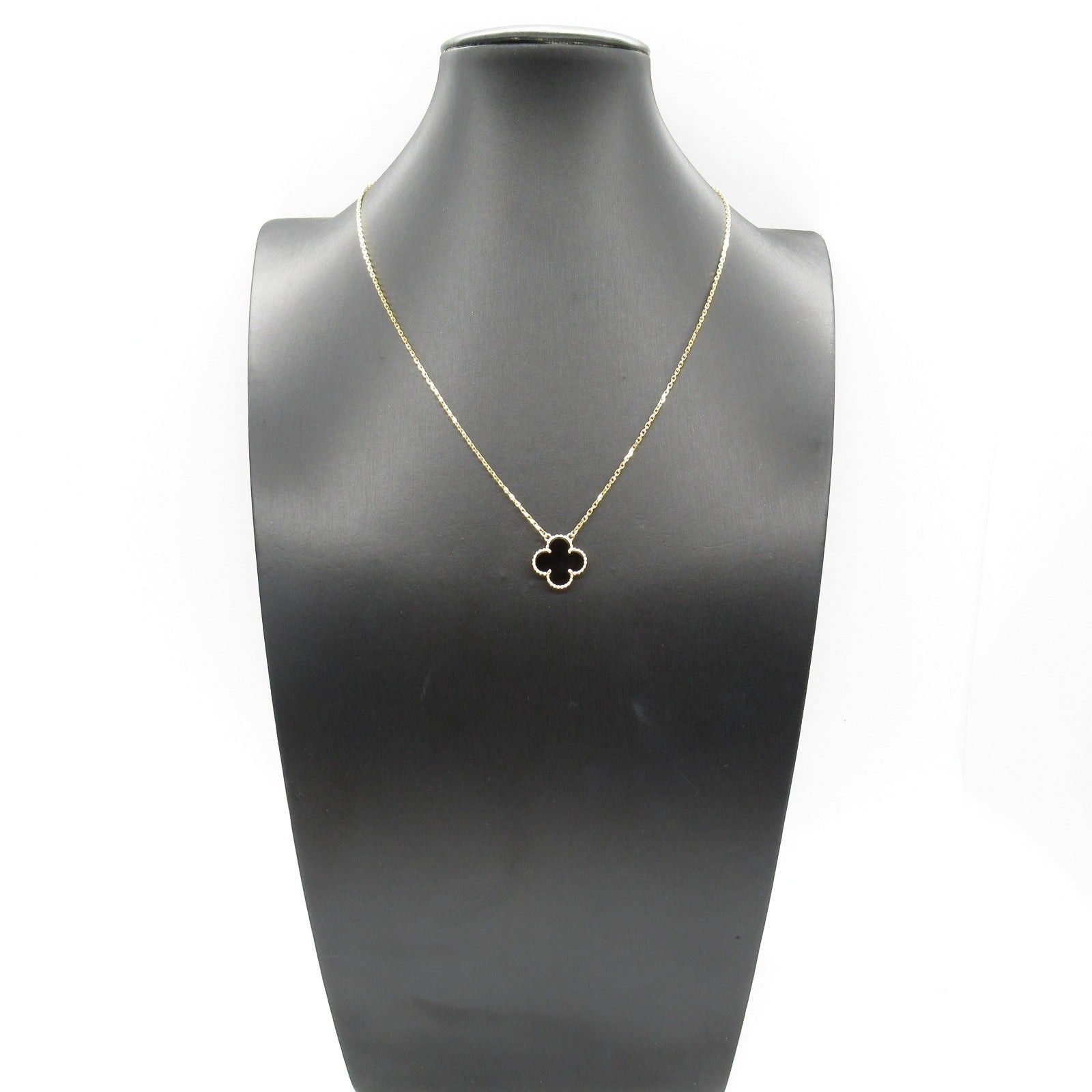 Van Cleef & Arpels Van Cleef Arpels Alhambra Necklace Onyx K18 (Yellow Gold) Black Size ONE SIZE - 6 Thumbnail