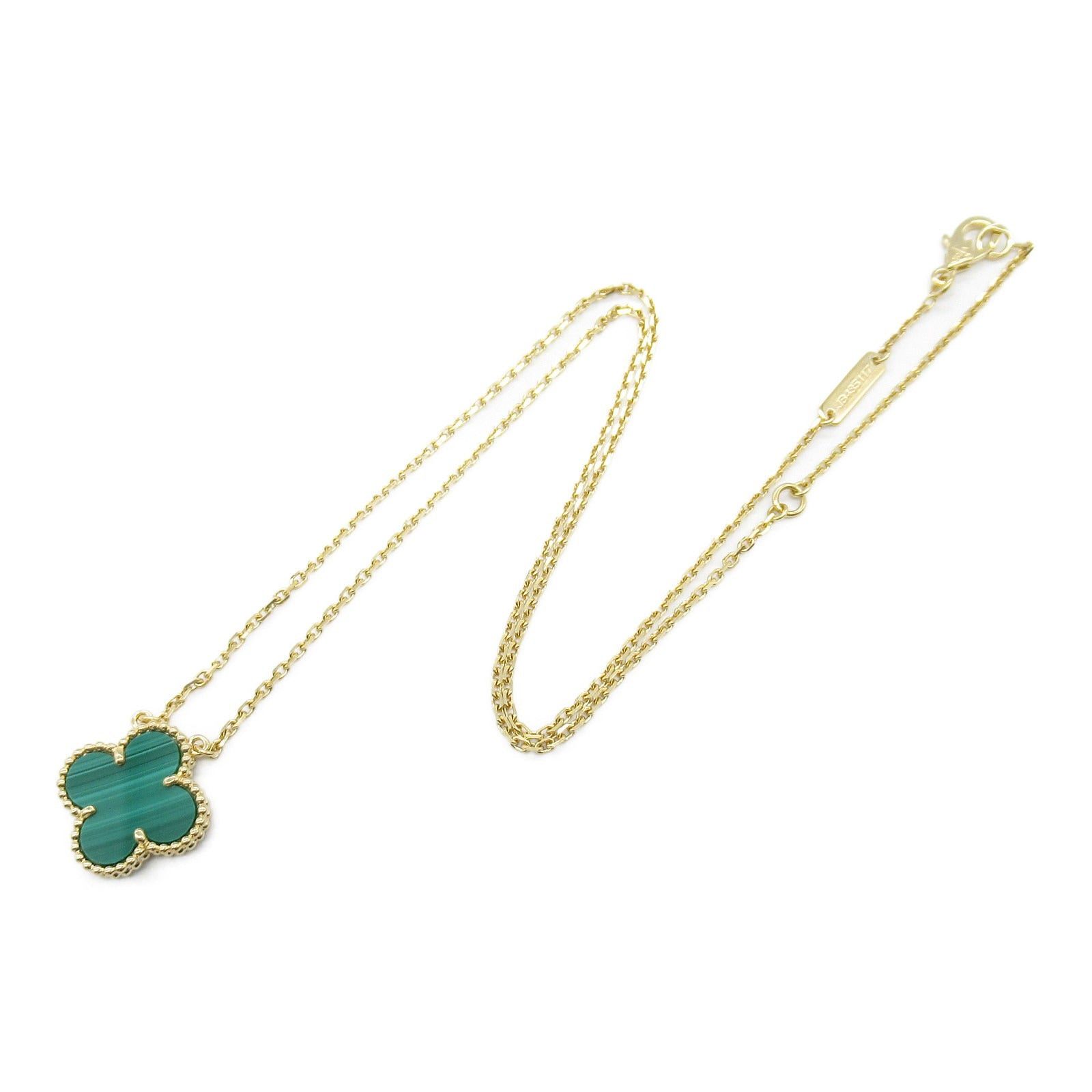 Van Cleef & Arpels Van Cleef Arpels Alhambra Necklace Malachite K18 (Yellow Gold) Green Size ONE SIZE - 3 Thumbnail