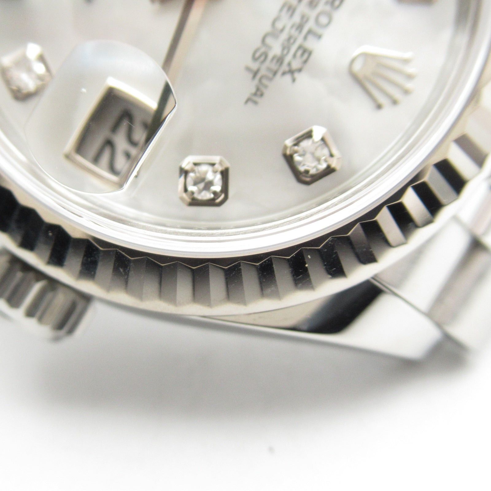 Rolex Rolex Datejust 10P Diamond Random Number Women Watch Automatic Winding K18Wg (White Gold) Stainless Steel White Wh Shell/Np Size ONE SIZE - 14 Thumbnail