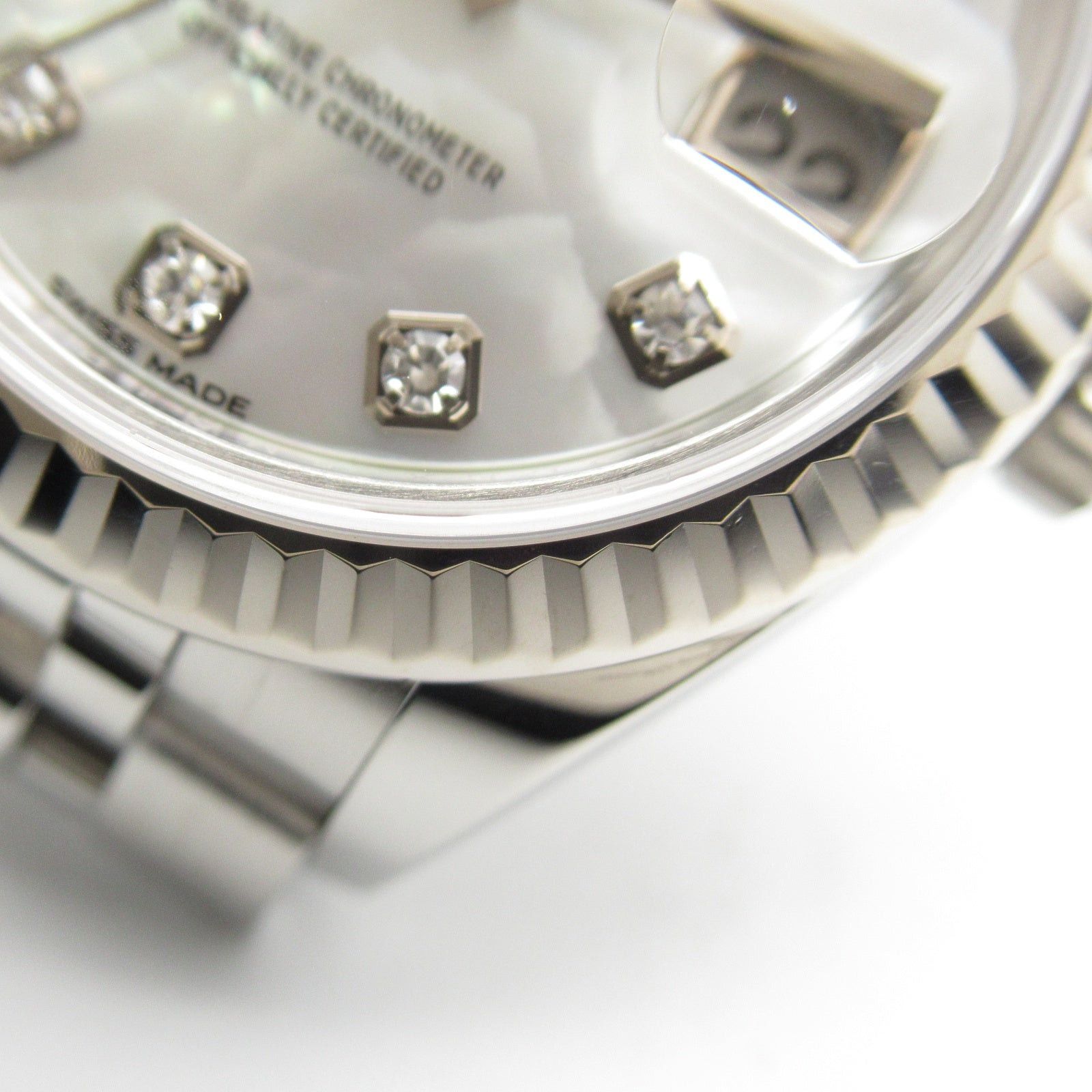 Rolex Rolex Datejust 10P Diamond Random Number Women Watch Automatic Winding K18Wg (White Gold) Stainless Steel White Wh Shell/Np Size ONE SIZE - 16 Thumbnail