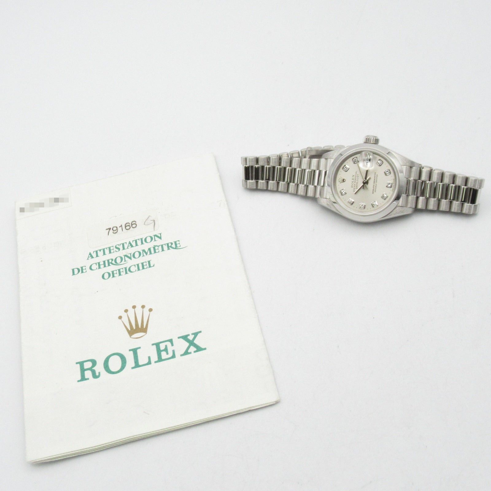 Rolex Rolex Datejust 10P Diamond P Women Watch Automatic Winding Platinum Silver Np Size ONE SIZE - 10 Thumbnail