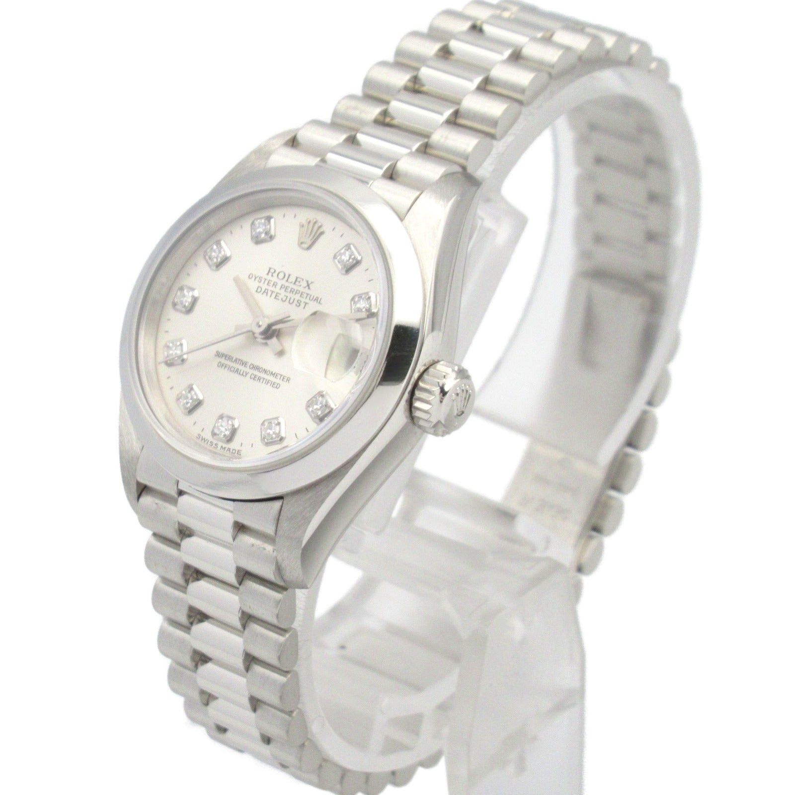 Rolex Rolex Datejust 10P Diamond P Women Watch Automatic Winding Platinum Silver Np Size ONE SIZE - 2 Thumbnail