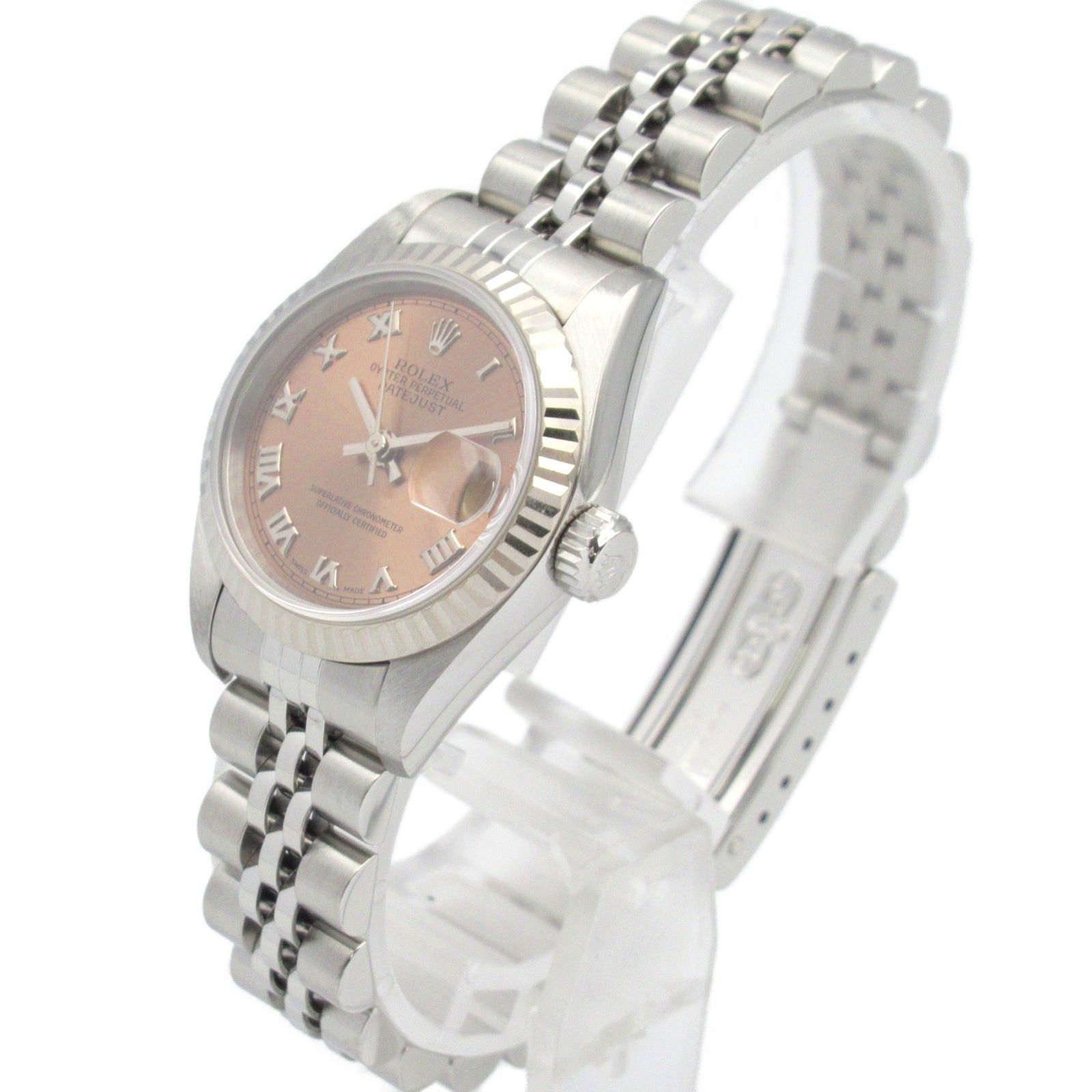 Rolex Rolex Datejust T Number Women Watch Automatic Winding K18Wg (White Gold) Stainless Steel Pink Ro Size ONE SIZE - 2 Thumbnail