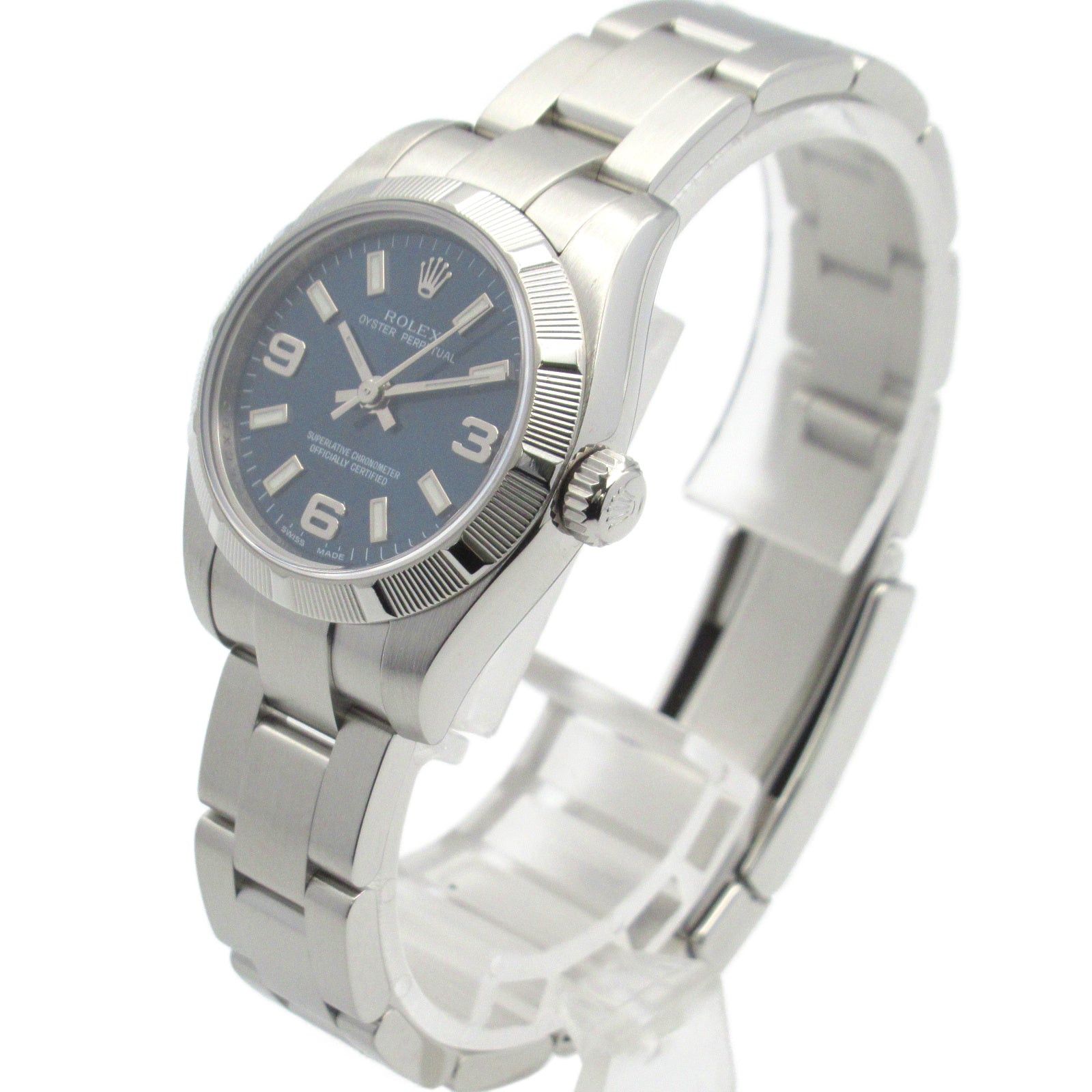 Rolex Rolex Oyster Perpetual M Number Women Watch Automatic Winding Stainless Steel Blue Size ONE SIZE - 2 Thumbnail