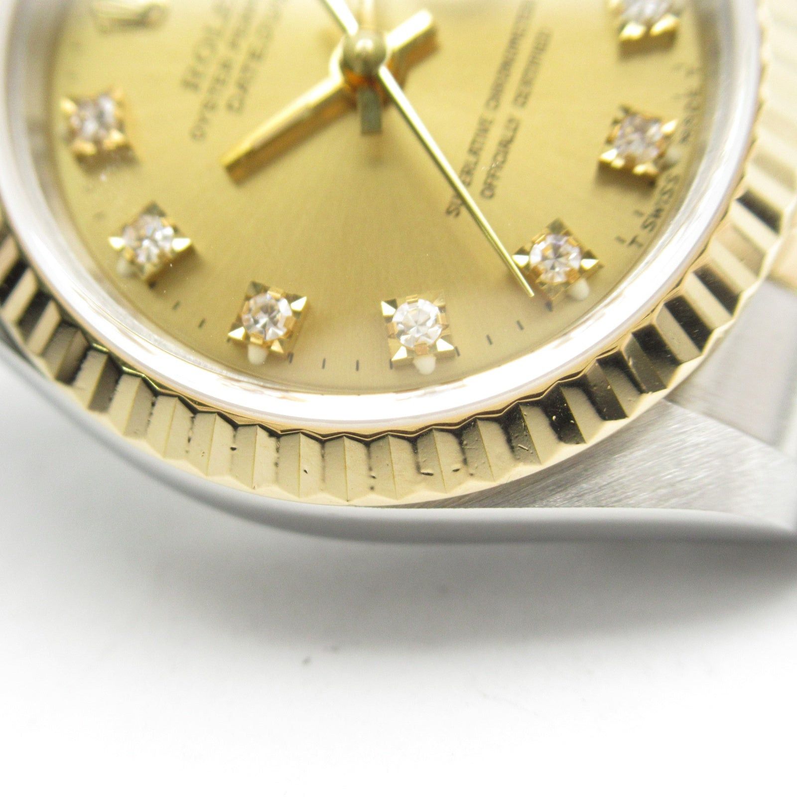 Rolex Rolex Datejust 10P Diamond S Number Women Watch Automatic Winding K18 (Yellow Gold) Stainless Steel Gold Ch/Qp Size ONE SIZE - 12 Thumbnail