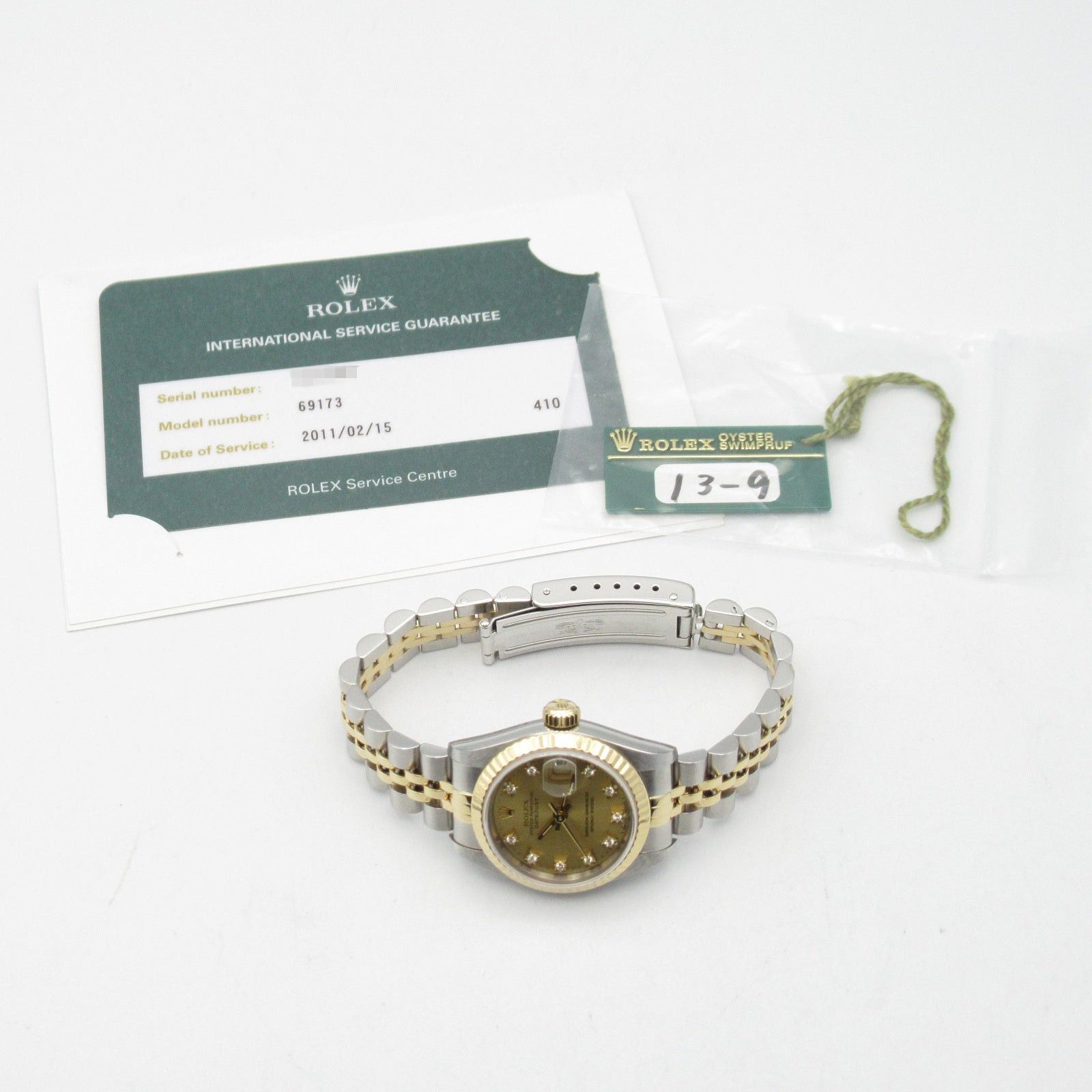 Rolex Rolex Datejust 10P Diamond S Number Women Watch Automatic Winding K18 (Yellow Gold) Stainless Steel Gold Ch/Qp Size ONE SIZE - 10 Thumbnail