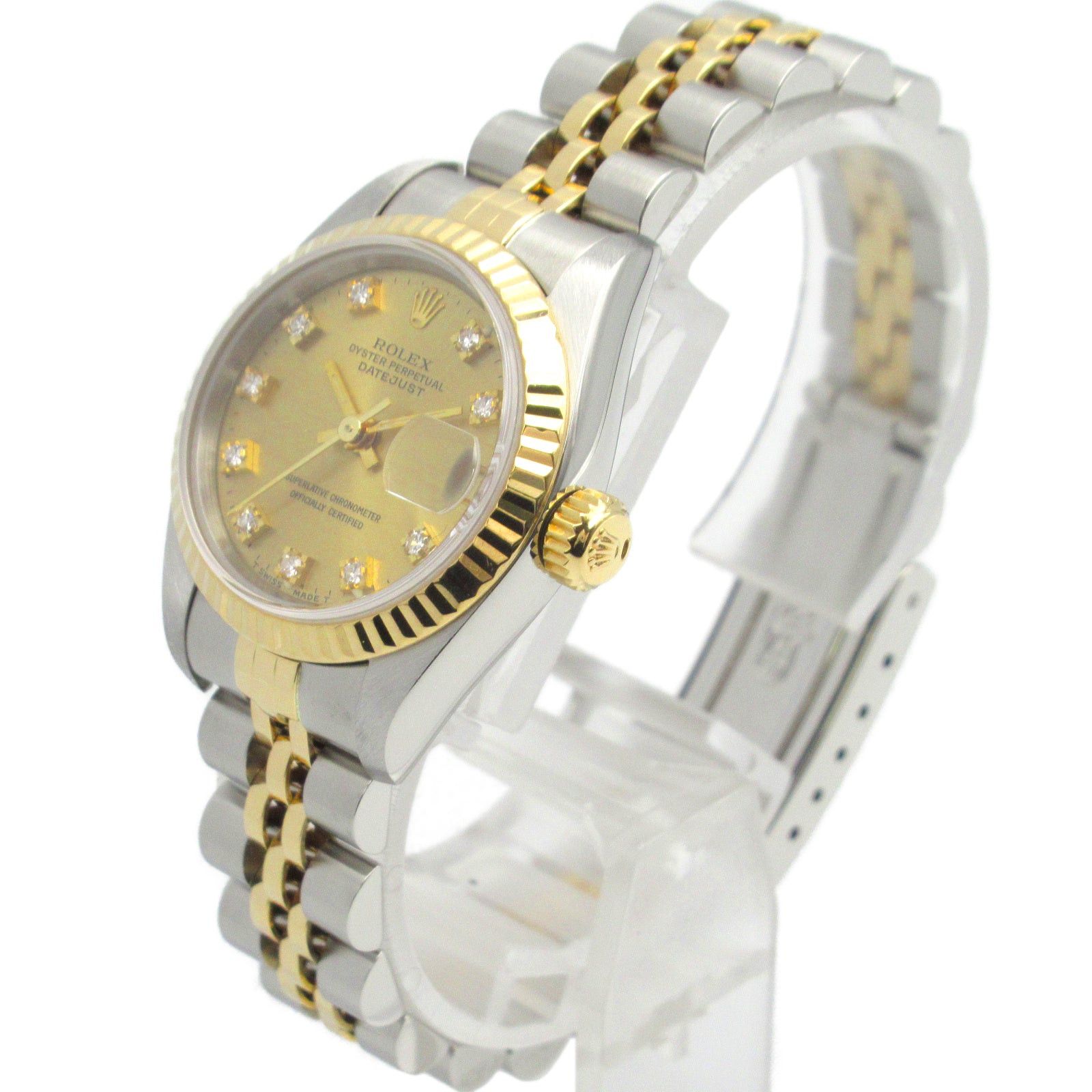 Rolex Rolex Datejust 10P Diamond S Number Women Watch Automatic Winding K18 (Yellow Gold) Stainless Steel Gold Ch/Qp Size ONE SIZE - 2 Thumbnail