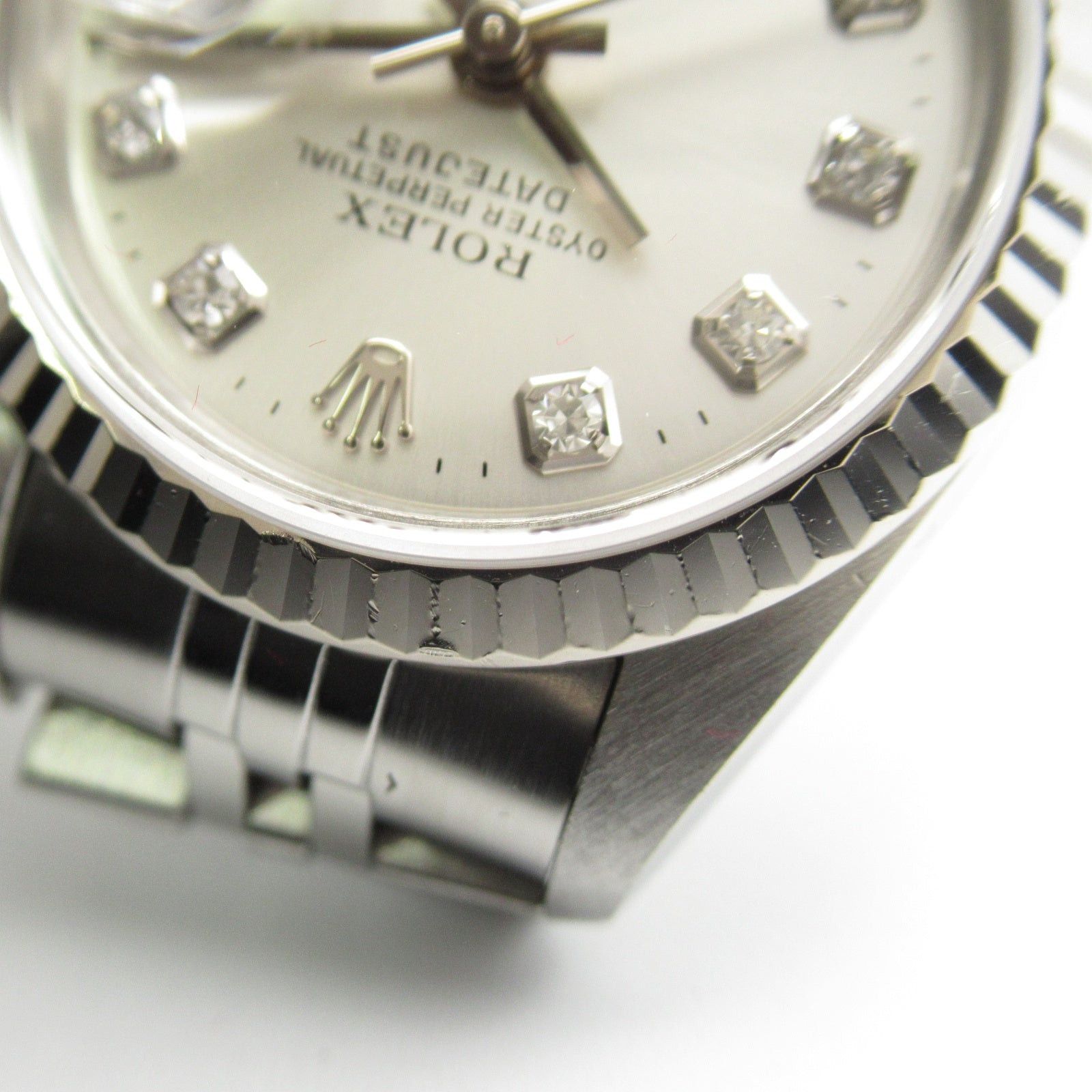 Rolex Rolex Datejust 10P Diamond A Women Watch Automatic Winding K18Wg (White Gold) Stainless Steel Silver Np Size ONE SIZE - 14 Thumbnail