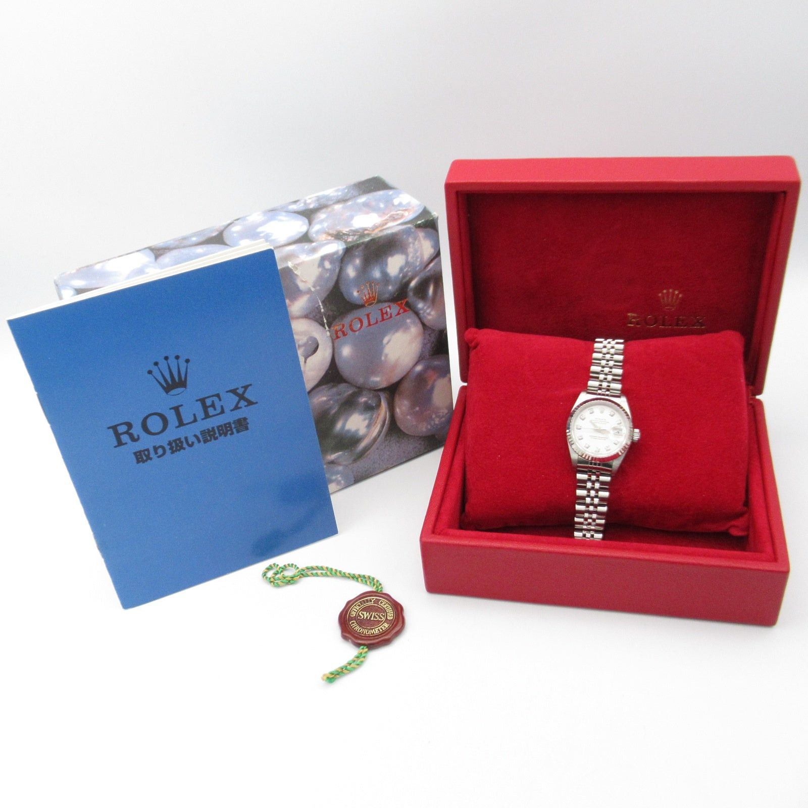 Rolex Rolex Datejust 10P Diamond A Women Watch Automatic Winding K18Wg (White Gold) Stainless Steel Silver Np Size ONE SIZE - 10 Thumbnail