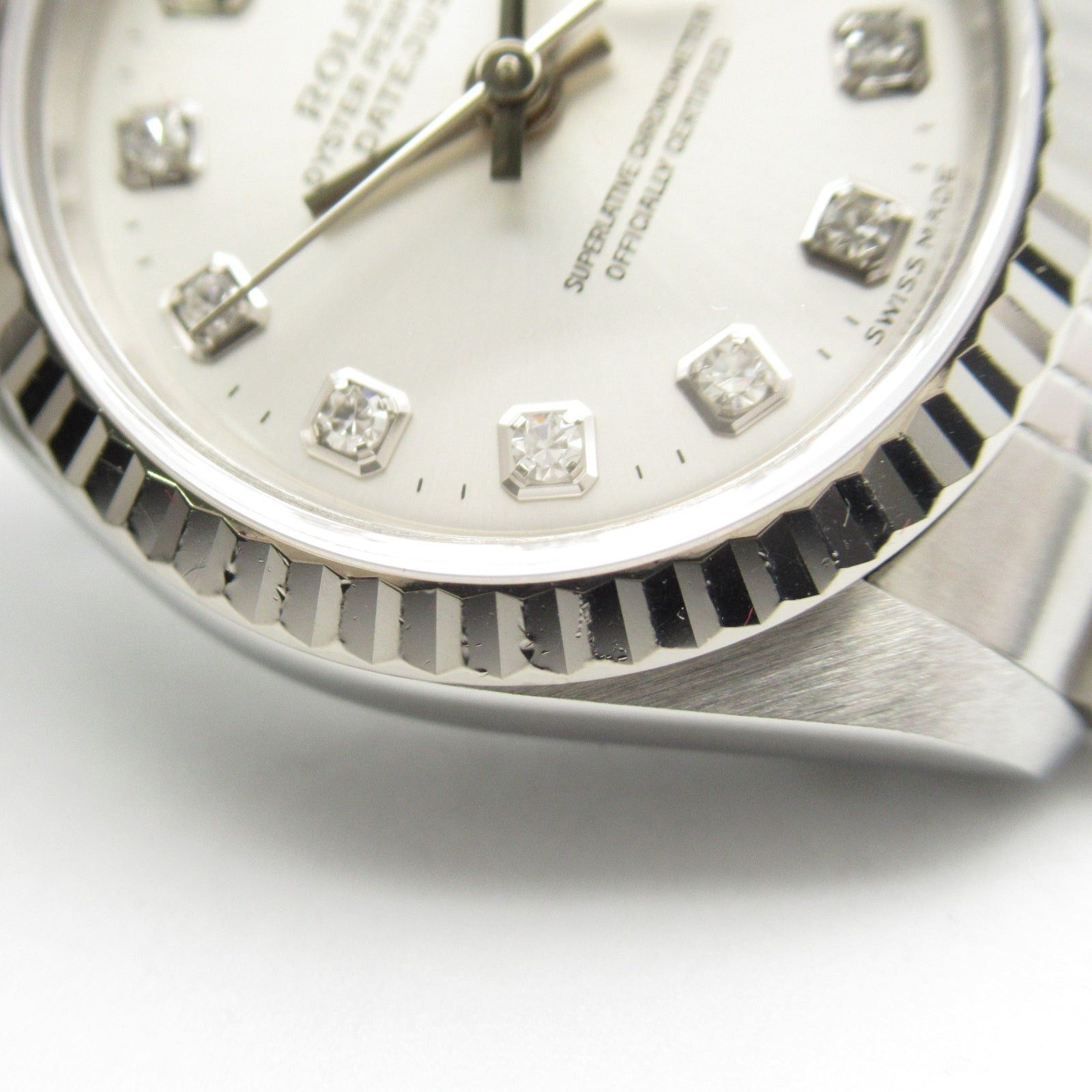 Rolex Rolex Datejust 10P Diamond A Women Watch Automatic Winding K18Wg (White Gold) Stainless Steel Silver Np Size ONE SIZE - 12 Thumbnail
