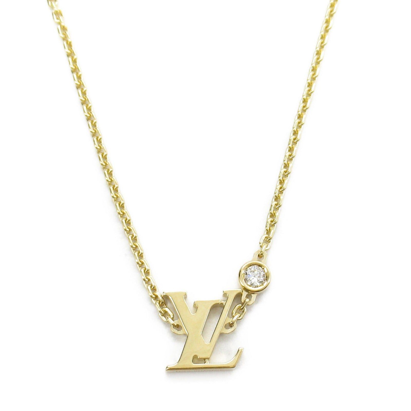 Louis Vuitton Louis Vuitton Idir Blossom Necklace 1Pd K18 (Yellow Gold) Diamond Clear Size ONE SIZE - 2 Thumbnail