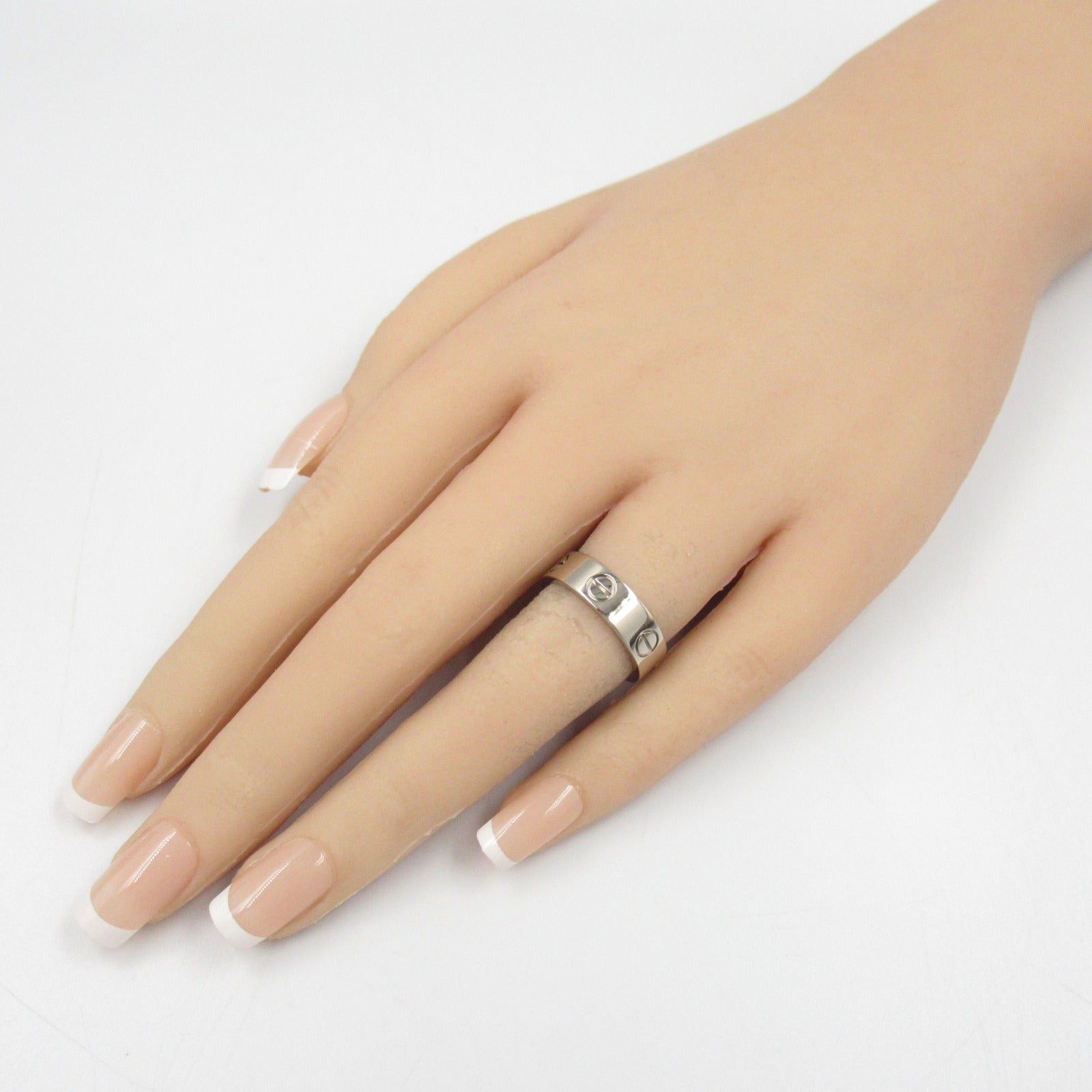 Cartier Cartier Love Ring K18Wg (White Gold) Silver Size ONE SIZE - 8 Thumbnail