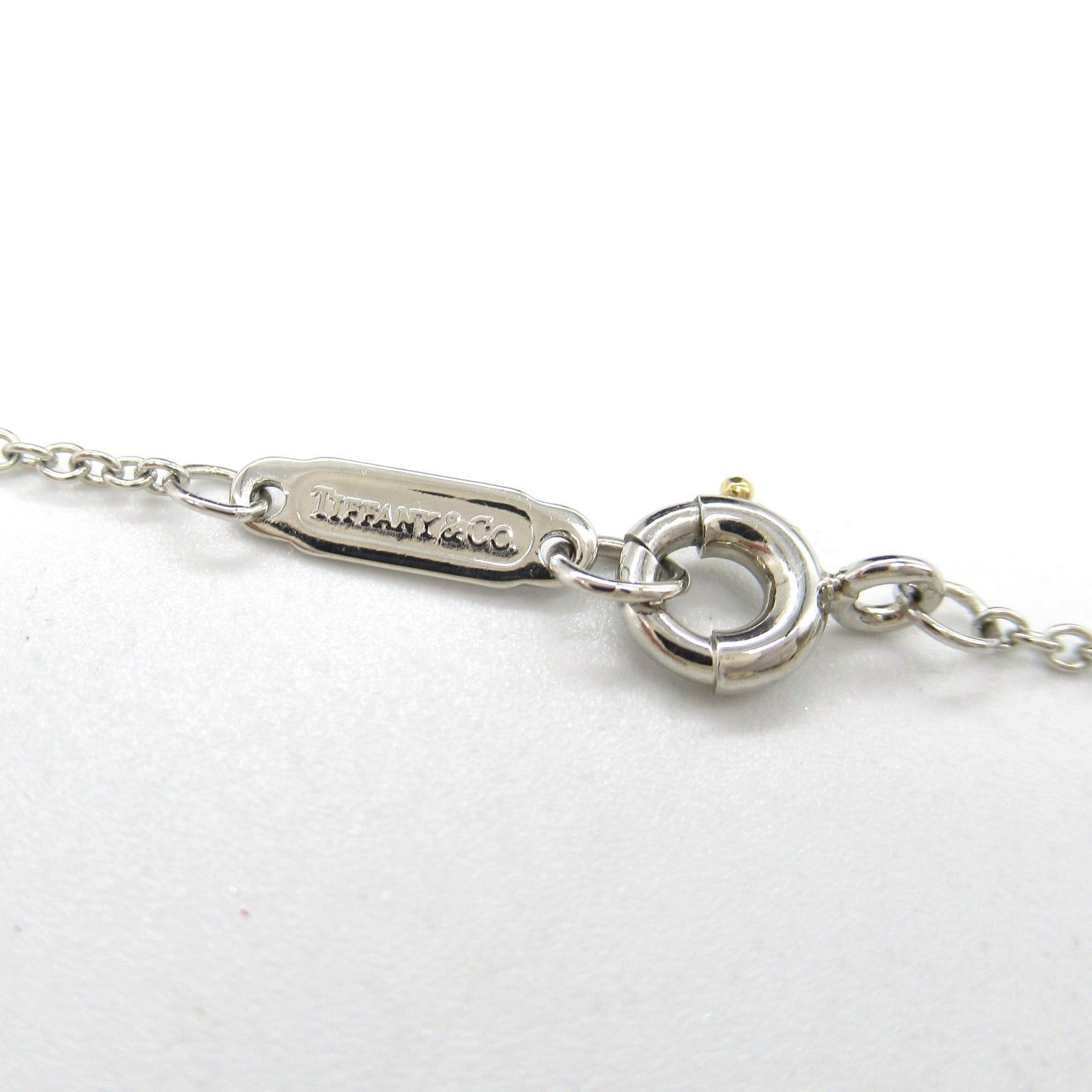 Tiffany & Co. Tiffany Co Cross-Stitch Necklace Diamond Pt950 Platinum Clear Size ONE SIZE - 4 Thumbnail