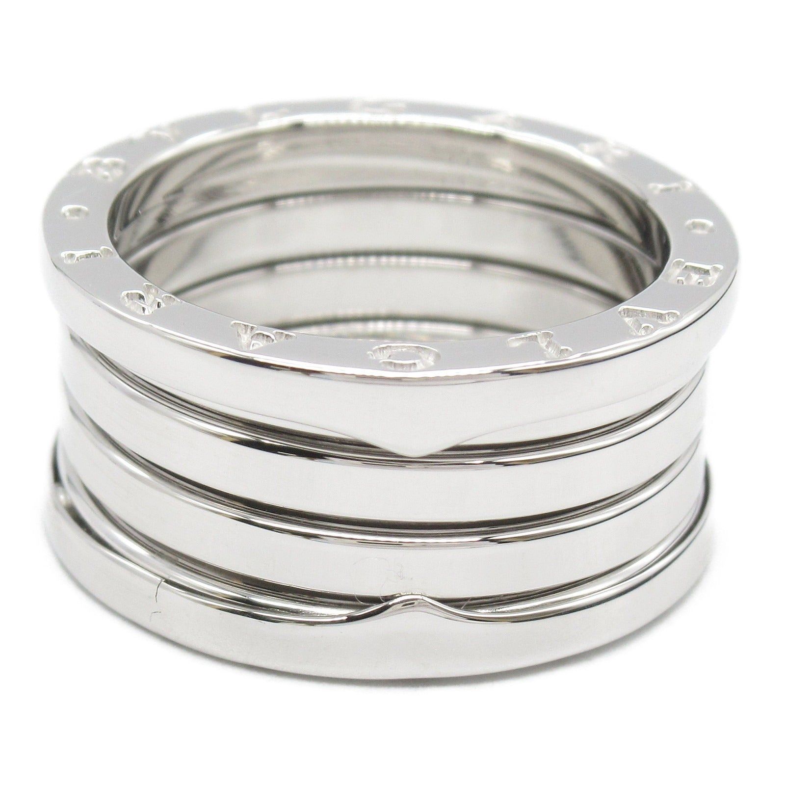 Bvlgari Bvlgari B Zero One Ring 3Belt K18Wg (White Gold) Silver Size ONE SIZE - 3 Thumbnail