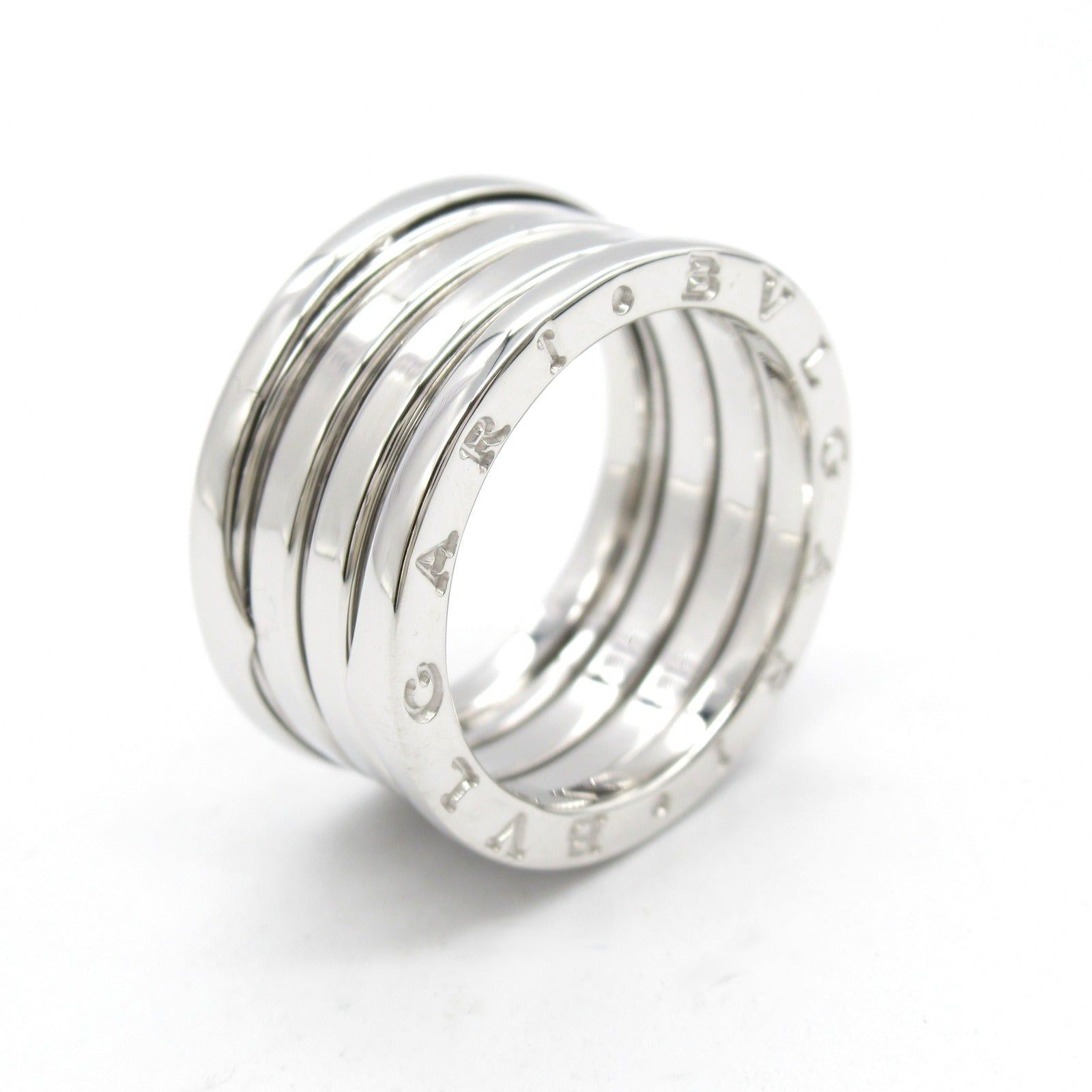 Bvlgari Bvlgari B Zero One Ring 3Belt K18Wg (White Gold) Silver Size ONE SIZE - 4 Thumbnail
