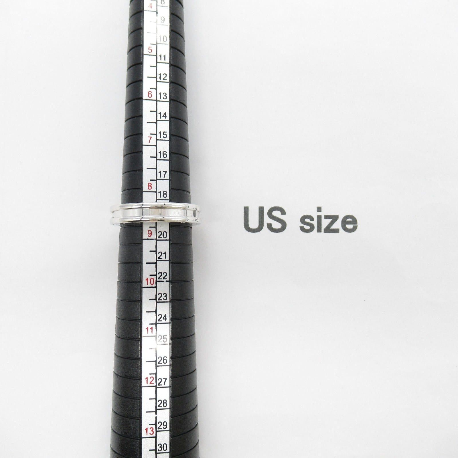 Bvlgari Bvlgari B Zero One Ring 1Belt K18Wg (White Gold) Silver Size ONE SIZE - 7 Thumbnail