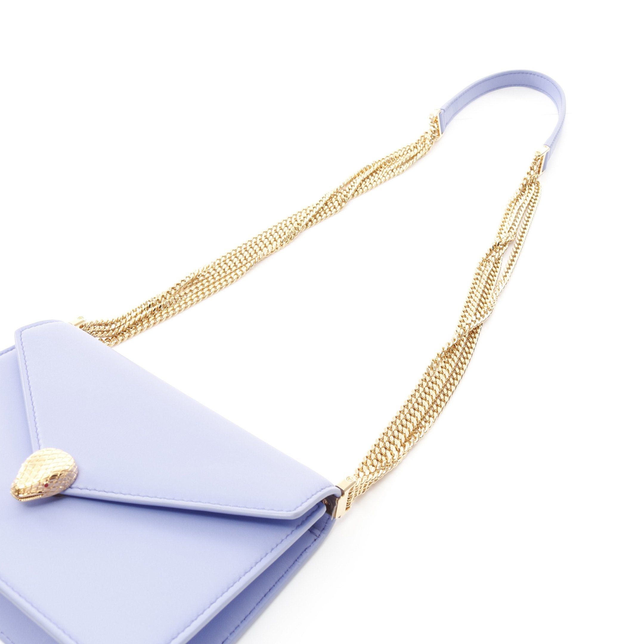 Bvlgari Bvlgari Serpenti Forever Chain Shoulder Bag Leather Light Purple Size ONE SIZE - 8 Thumbnail