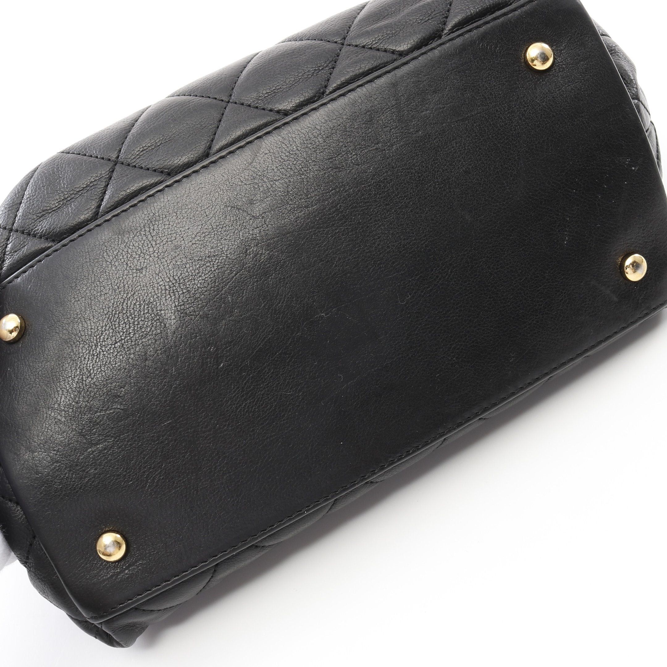 Chanel Chanel Chain Me Matelasse Handbag Tote Bag Lambskin Black Gold Hardware Size ONE SIZE - 7 Thumbnail